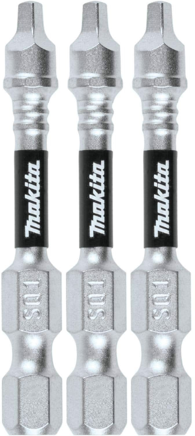 Makita E-00795 Impact XPS #1 Square 2" Power Bit, 3/pk