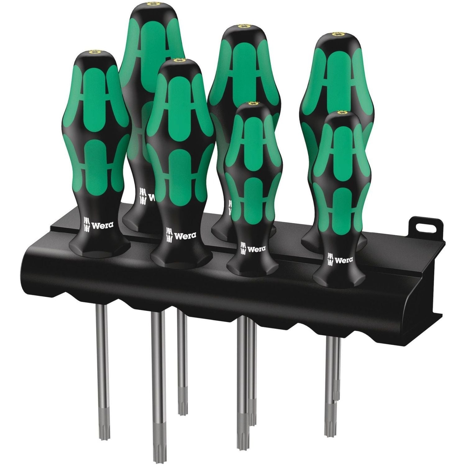 Wera 367/7 Torx Hf Kraftform Plus Screwdriver Set With Holding Function And Rack, 7-Pieces