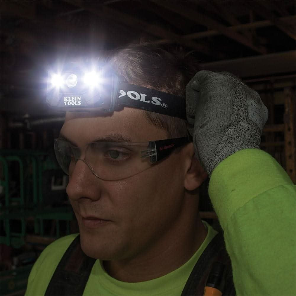 Klein 56048 Rechargeable Headlamp with Fabric Strap, 400 Lumens, All-Day Runtime