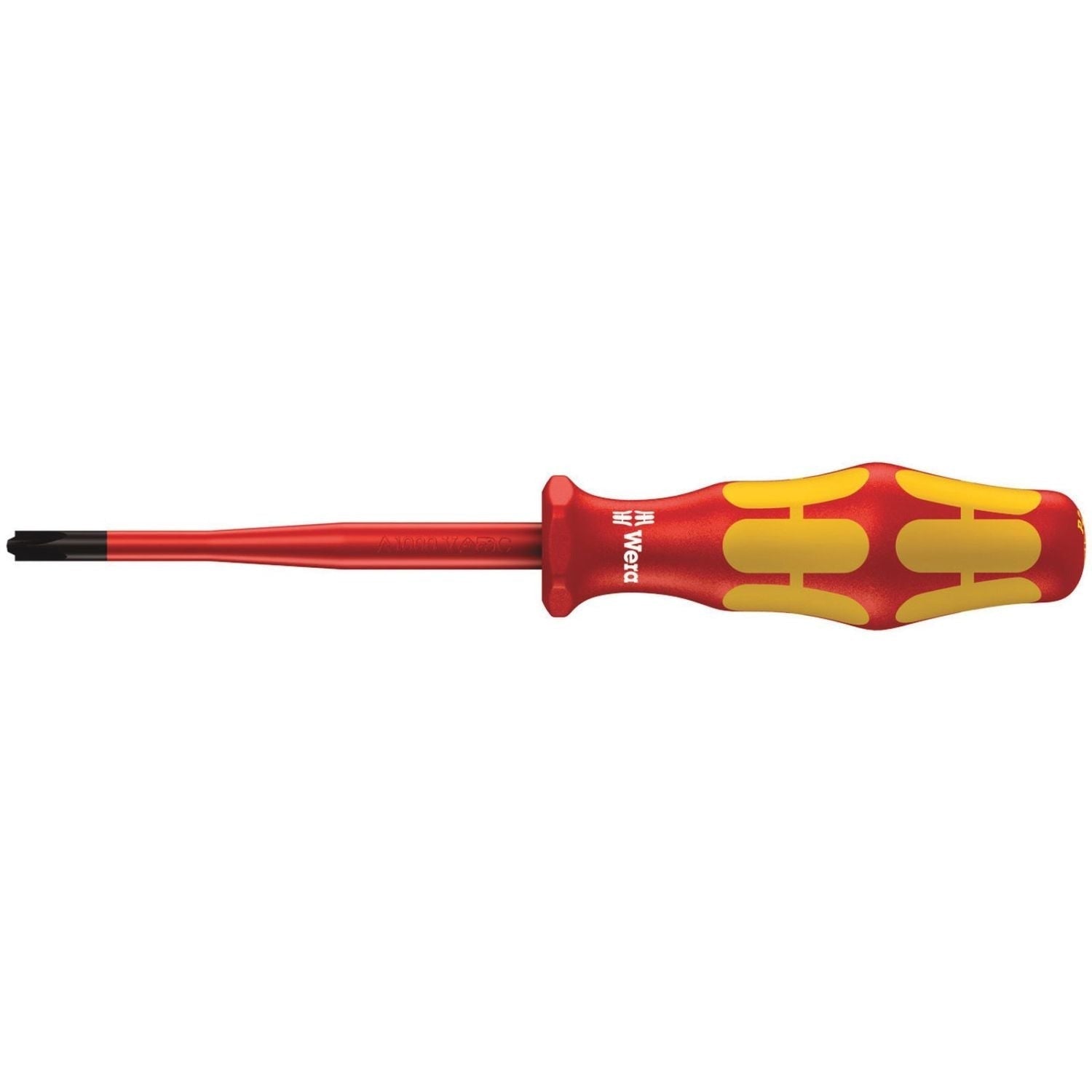Wera 165 Iss Pz/S VDE Insulated Screwdriver With Reduced Blade Diameter For Plusminus Screws (Pozidriv/Slotted), # 1x80-mm.