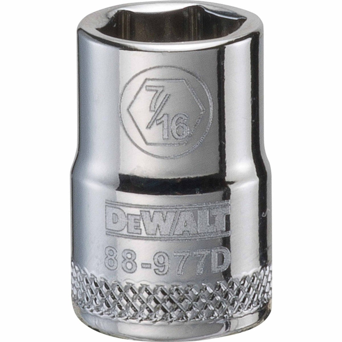 DEWALT 3/8-in. Drive 7/16-in. 6-Point Socket, SAE, Chrome Vanadium (DWMT88977OSP)