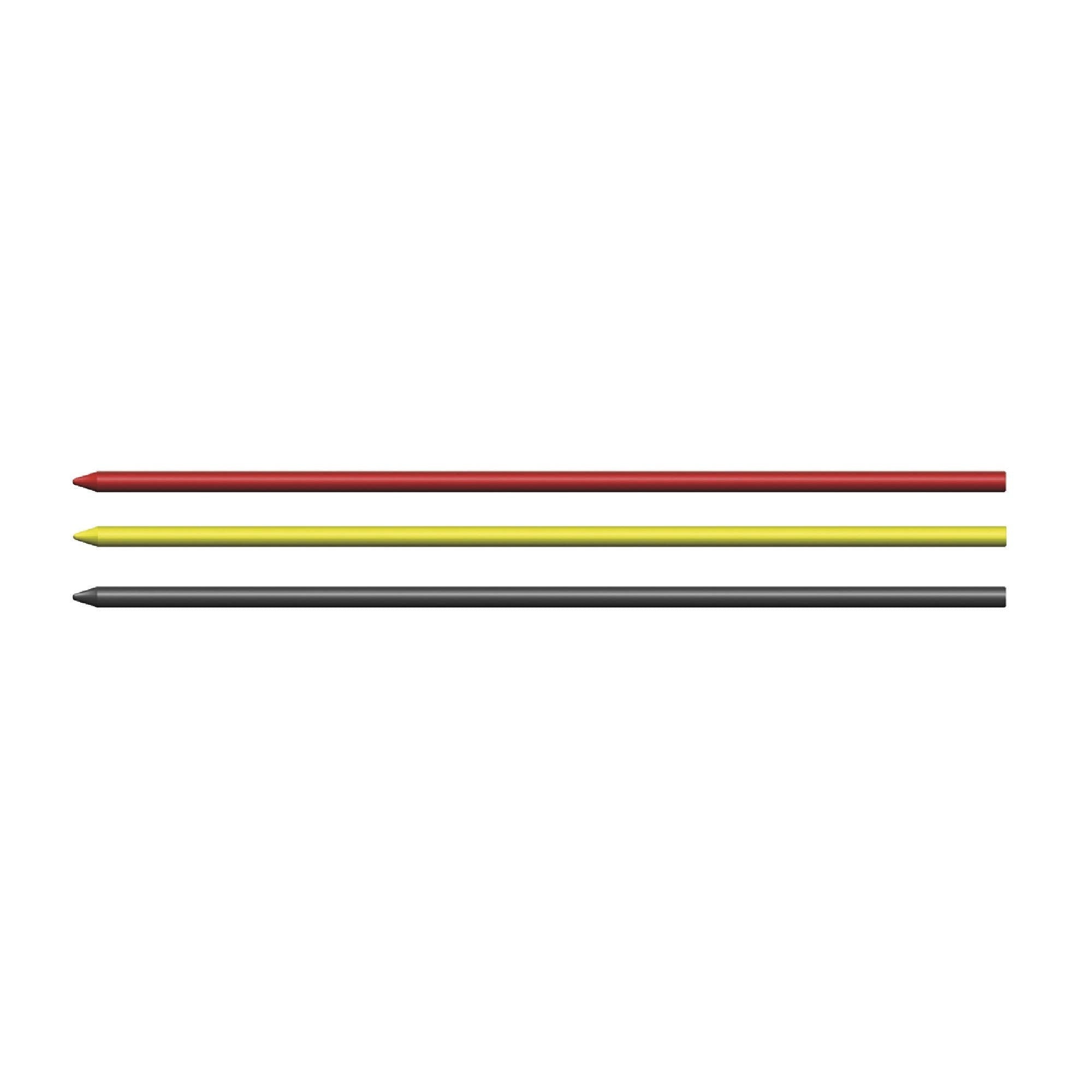 Pica 4020/SB Red, Yellow and Graphite Pencil Lead Refills, 8-Pack