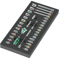Wera 9720 Foam Insert 8000 A Zyklop 1/4-in. Ratchet Set 1, 37-Pieces