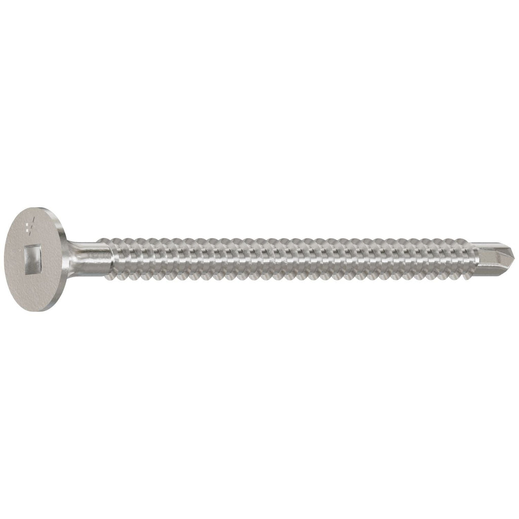 Simpson Strong-Tie F08T225WDC Self-Drilling Fiber-Cement Screw, #8 x 2-1/4-in. #2 Square Drive, Type 410, 100-Pack