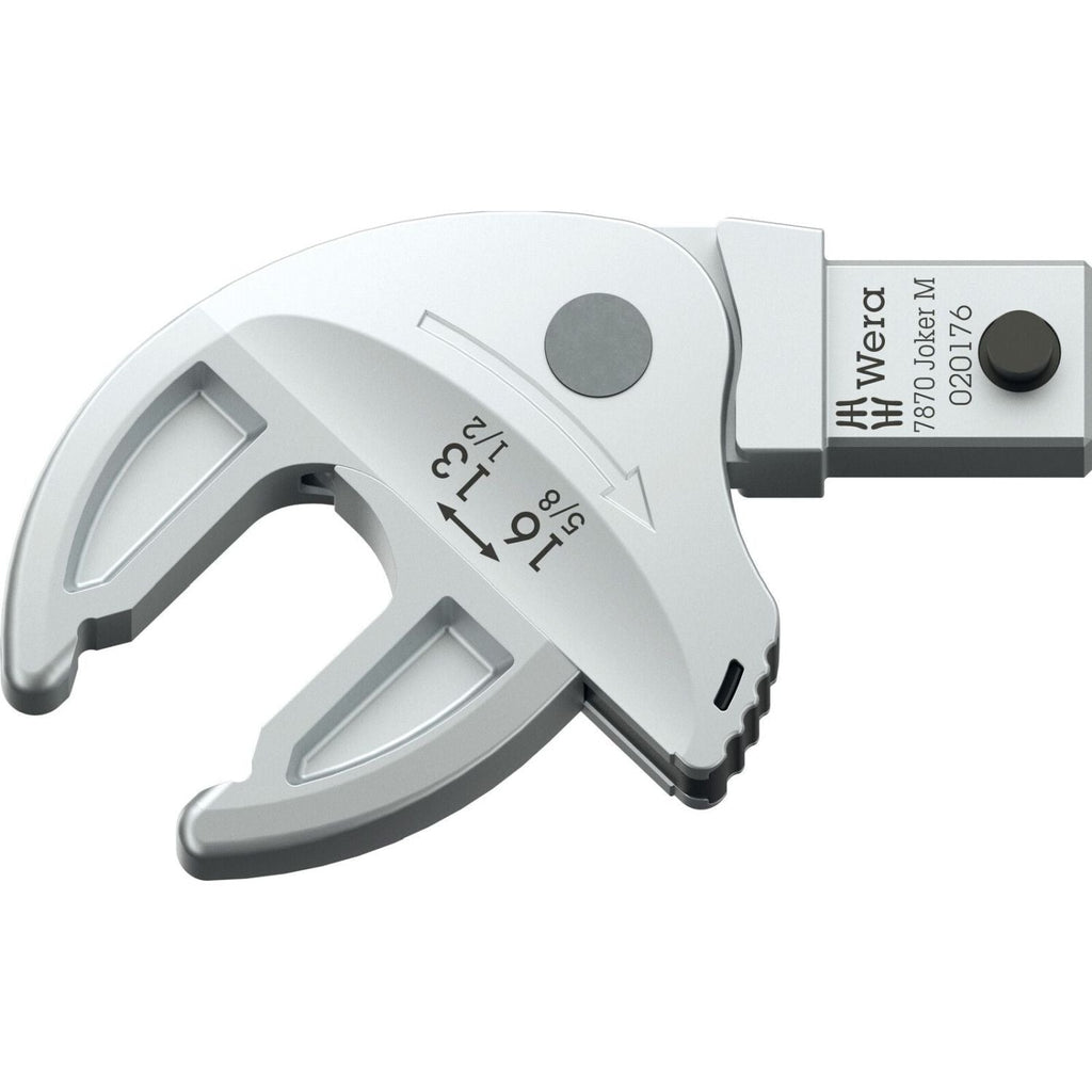 Wera 7870 Joker M Self-Setting Insert Spanner For Wrench Sizes 13-16-mm., 9X12-mm., 9X12x13-16x5/8-3/4-in.x67.7-mm.