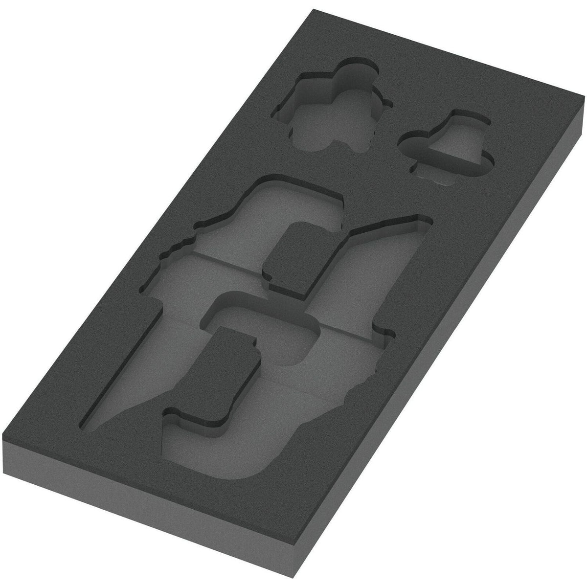 Wera 9840 Foam Insert L-Key Set 1, Empty, 172x30x392-mm.
