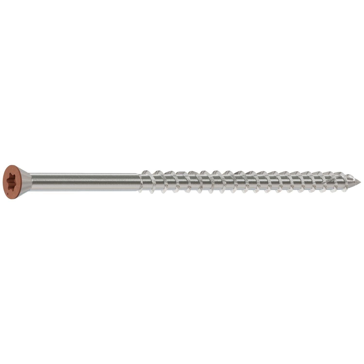 Simpson Strong-Tie T07300WJI Deck-Drive DWP WOOD SS Screw, #7 x 3-in. T-15, Trim Head, Type 316, Tan 03, 350-Pack