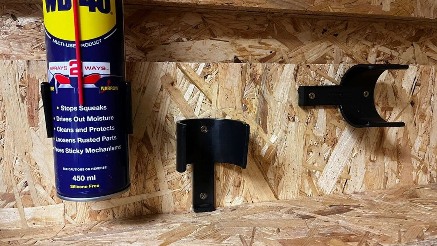 StealthMounts Aerosol Can Holder Black, 2-Pack