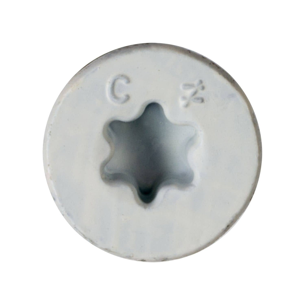 Simpson Strong-Tie TNTW25234TFC8 Titen Turbo, 1/4-in. x 2-3/4-in. 6-Lobe Flat-Head Concrete and Masonry Screw, White, 8-Pack