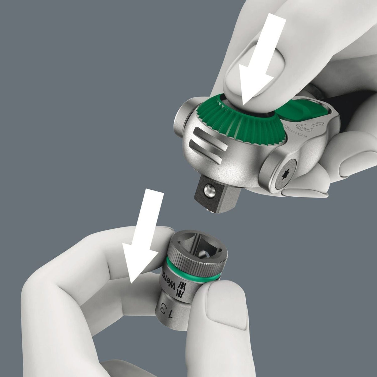 Wera 8000 B Zyklop Speed Ratchet With 3/8-in. Drive, 3/8-in.x199-mm.