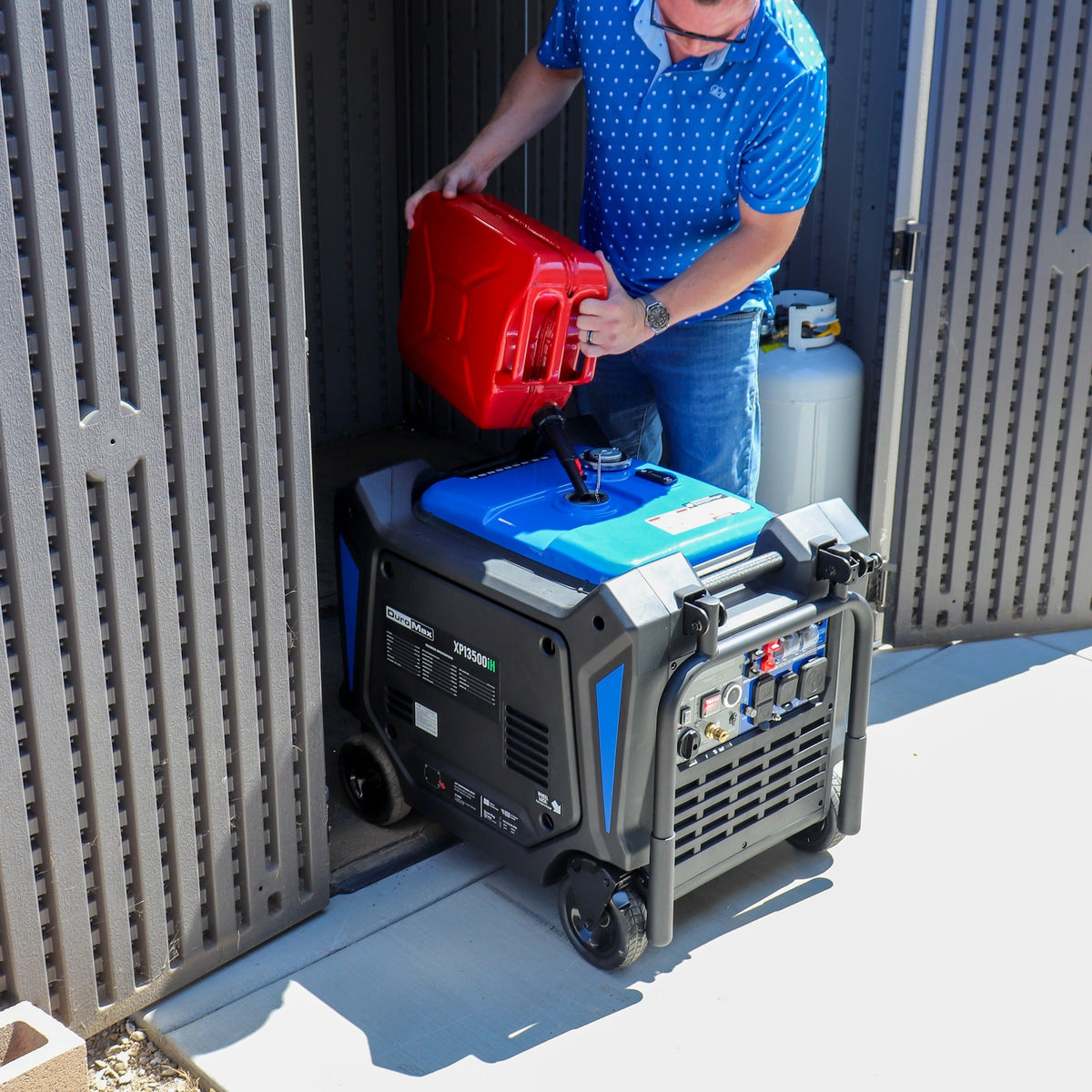 DuroMax XP13500iH 13,500-Watt 550cc Dual Fuel Portable Inverter Generator with CO Alert (XP13500iH)