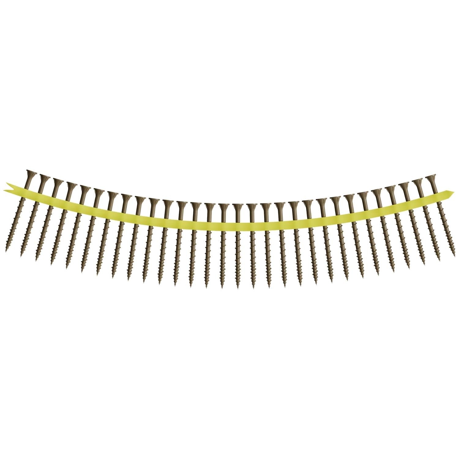 Simpson Strong-Tie WSVF212S Strong-Drive WSVF SUBFLOOR Screw (Collated), #9 x 2-1/2-in. T25, Gray, 1500-Pack