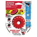 Diablo DCX045080B01F 4-1/2 Inch Steel Demon Flap Disc 80 Grit - with Speed Hub