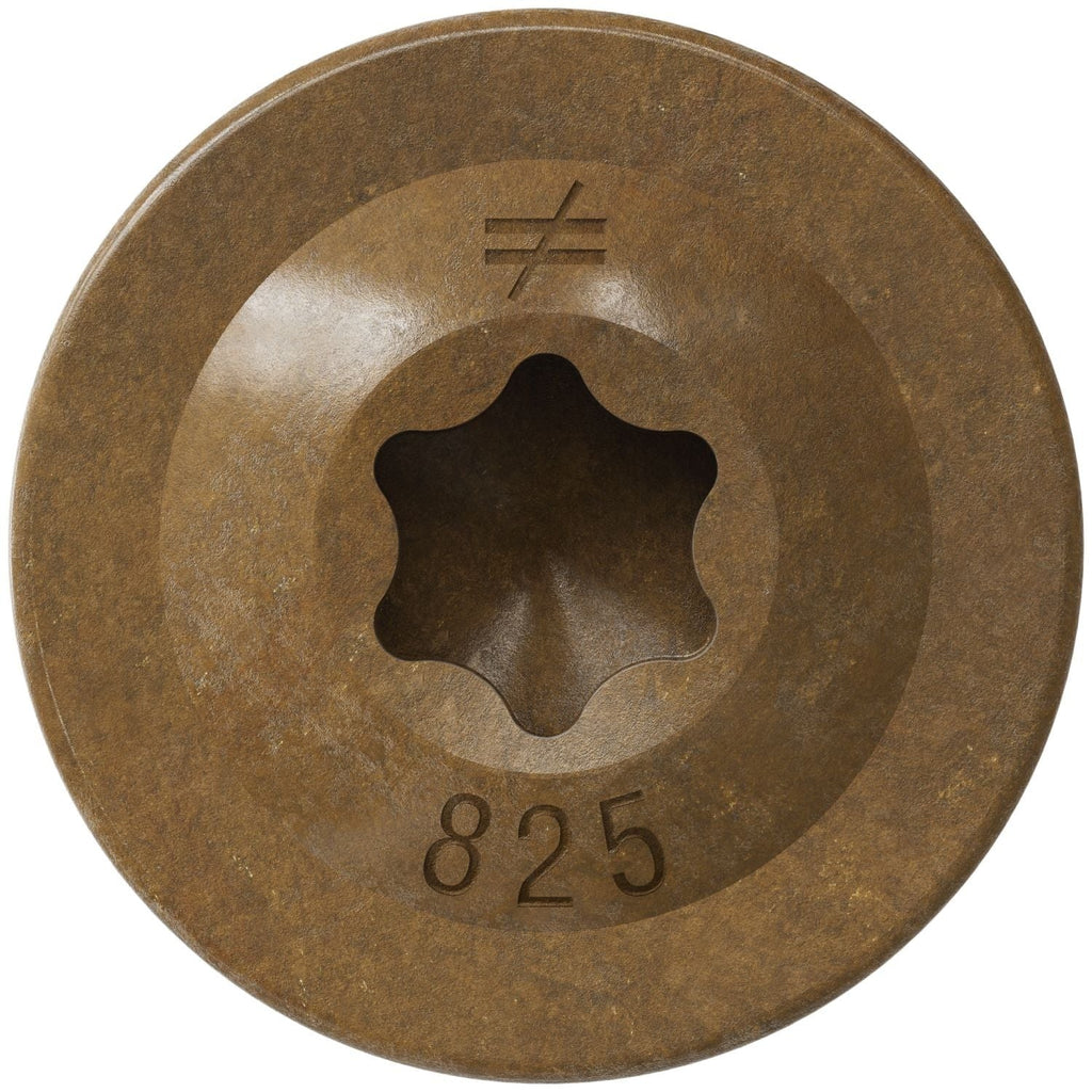Simpson Strong-Tie CBT08212MB Wafer-Head Construction Screw, #8 x 2-1/2-in. T20, Quik Guard, Tan, 1750-Pack