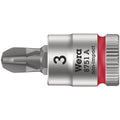 Wera 8751 A Phillips Zyklop Bit Socket, 1/4-in. Drive, Ph 3x28-mm.