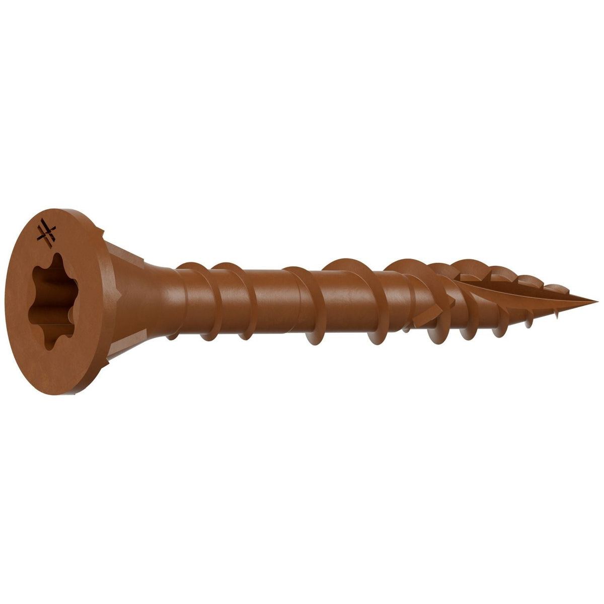 Simpson Strong-Tie DSVR114MB Deck-Drive DSV WOOD Screw, #8 x 1-1/4-in. T-25, Flat Head, Quik Guard, Red, 1750-Pack