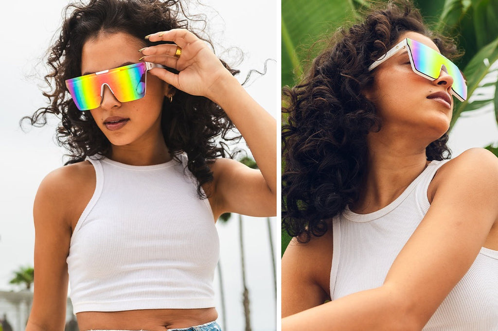 Heat Wave Clarity White Sunglasses
