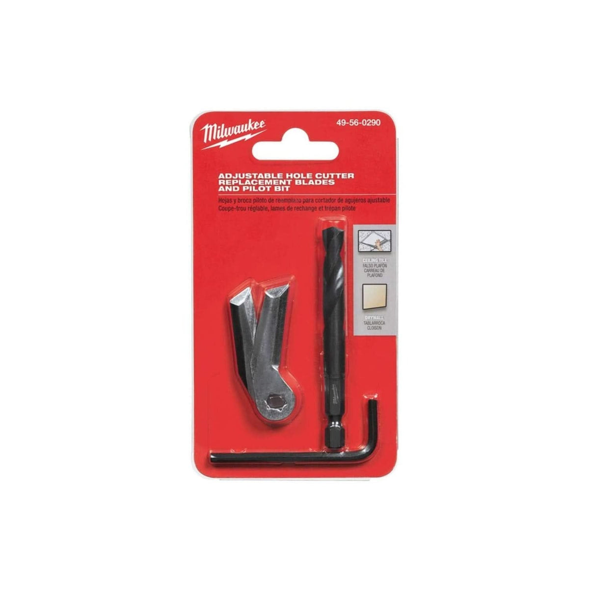 Milwaukee 49-56-0290 Adjustable Hole Saw Replacement Blades and Pilot Bit