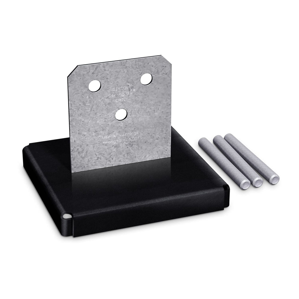 Simpson Strong-Tie ZMAX Galvanized Concealed Post Base for 8x8 (CPT88Z)