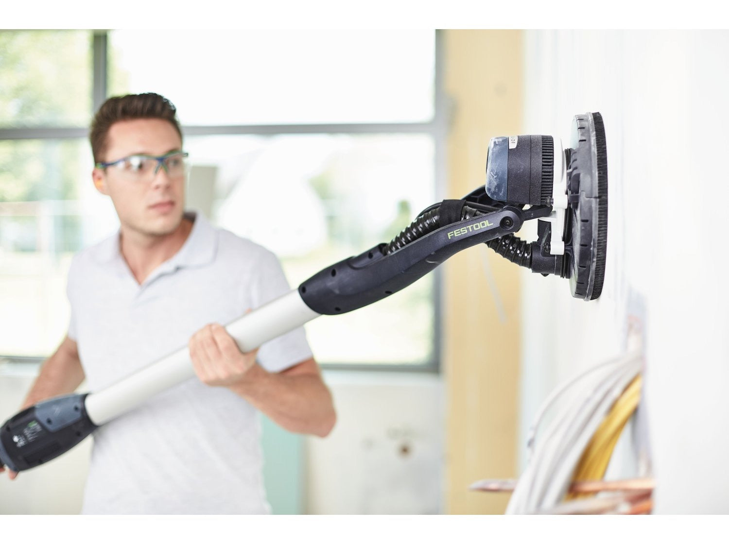 Festool 9-in. Corded Long-Reach Drywall Sander PLANEX EASY LHS-E 225 EQ-CB (578408)