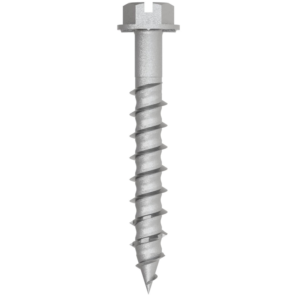 Simpson Strong-Tie TNTSS625134H Titen Turbo, 1/4-in. x 1-3/4-in. Type 316 Stainless-Steel Hex-Head Concrete and Masonry Screw, 50-Pack