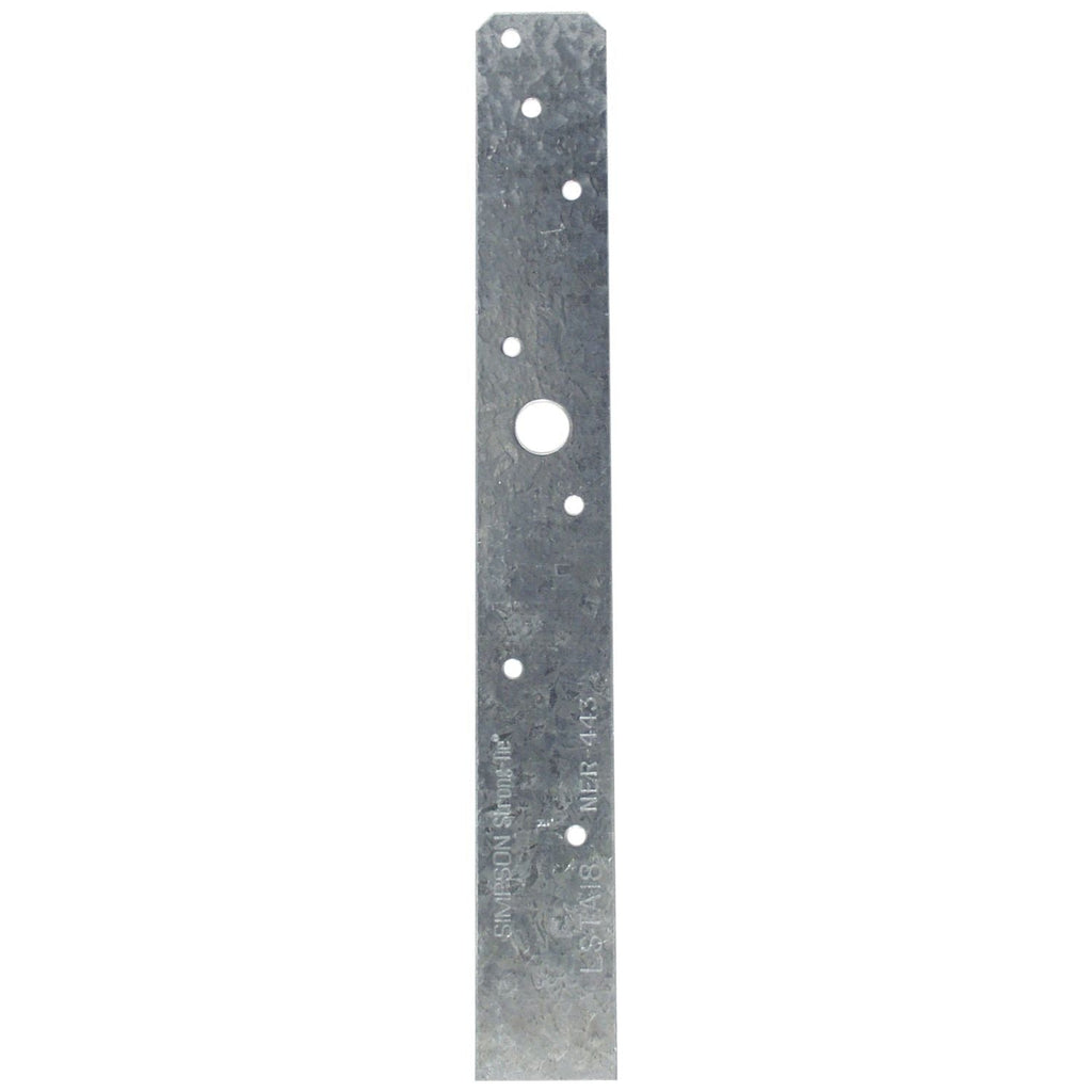 Simpson Strong-Tie LSTA18 LSTA 1-1/4-in. x 18-in. 20-Gauge Galvanized Strap Tie