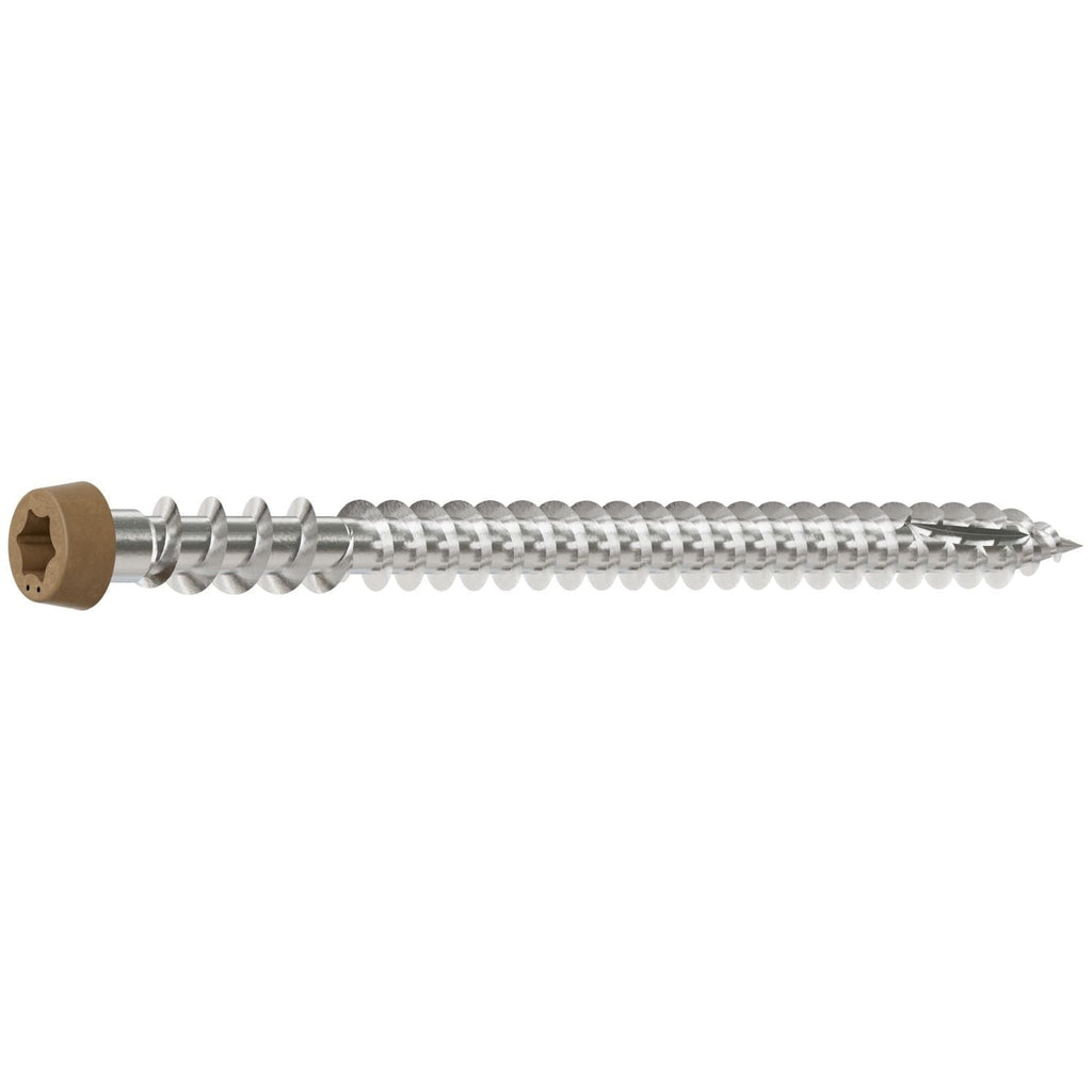 Simpson Strong-Tie DCU234P305TN05 Deck-Drive DCU COMPOSITE Screw, #10 x 2-3/4-in. T20, Type 305, Tan 05, 350-Pack