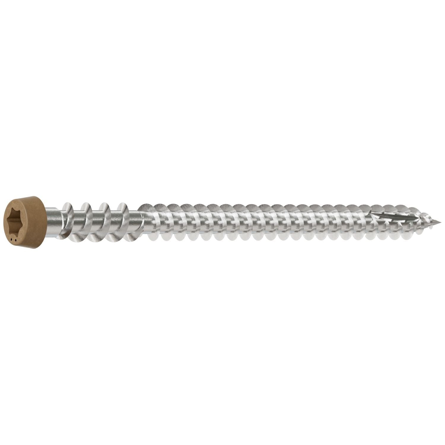 Simpson Strong-Tie DCU234P305TN05 Deck-Drive DCU COMPOSITE Screw, #10 x 2-3/4-in. T20, Type 305, Tan 05, 350-Pack