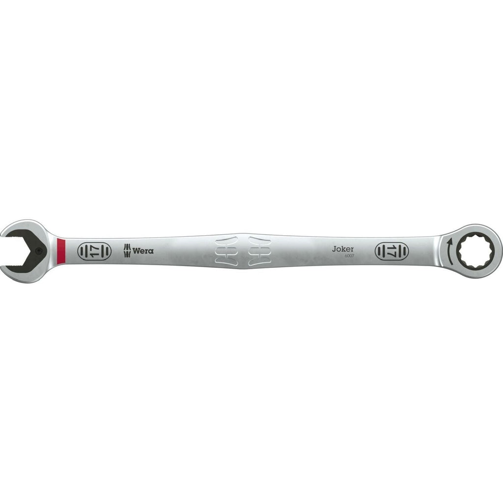 Wera 6007 Joker SB Ring Ratchet Spanner, Long Design, 17x304.5-mm.