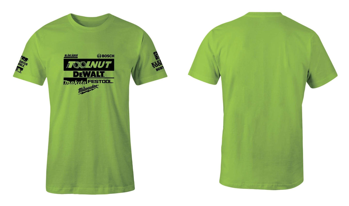 Tool Nut Official T-Shirt Hi-Vis Green Edition