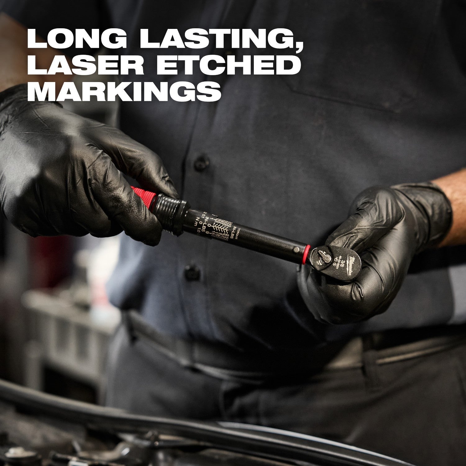 Milwaukee 48-22-9201 3/8-in. Drive Click Torque Wrench, 50-250 in·lb