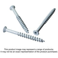 Simpson Strong-Tie TNTW25234TTRB Titen Turbo, 1/4-in. x 2-3/4-in. 6-Lobe Trim-Head Concrete and Masonry Screw, White, 1000-Pack