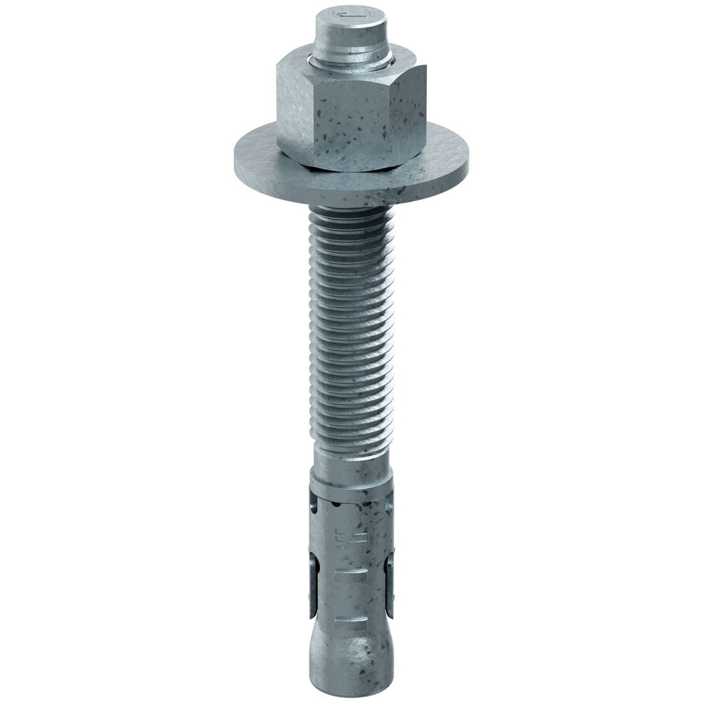 Simpson Strong-Tie STB2-75614MGF10 Strong-Bolt 2, 3/4-in. x 6-1/4-in. Mechanically Galvanized Wedge Anchor, Fully Assembled, 10-Pack