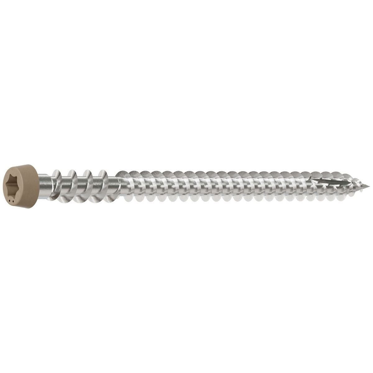 Simpson Strong-Tie DCU234MB305TN02 Deck-Drive DCU COMPOSITE Screw, #10 x 2-3/4-in. T20, Type 305, Tan 02, 1750-Pack
