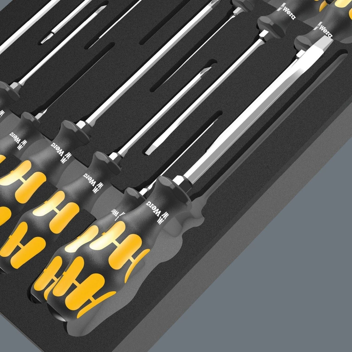Wera 9714 Foam Insert The Chiseldriver Screwdriver Set 1, 13-Pieces