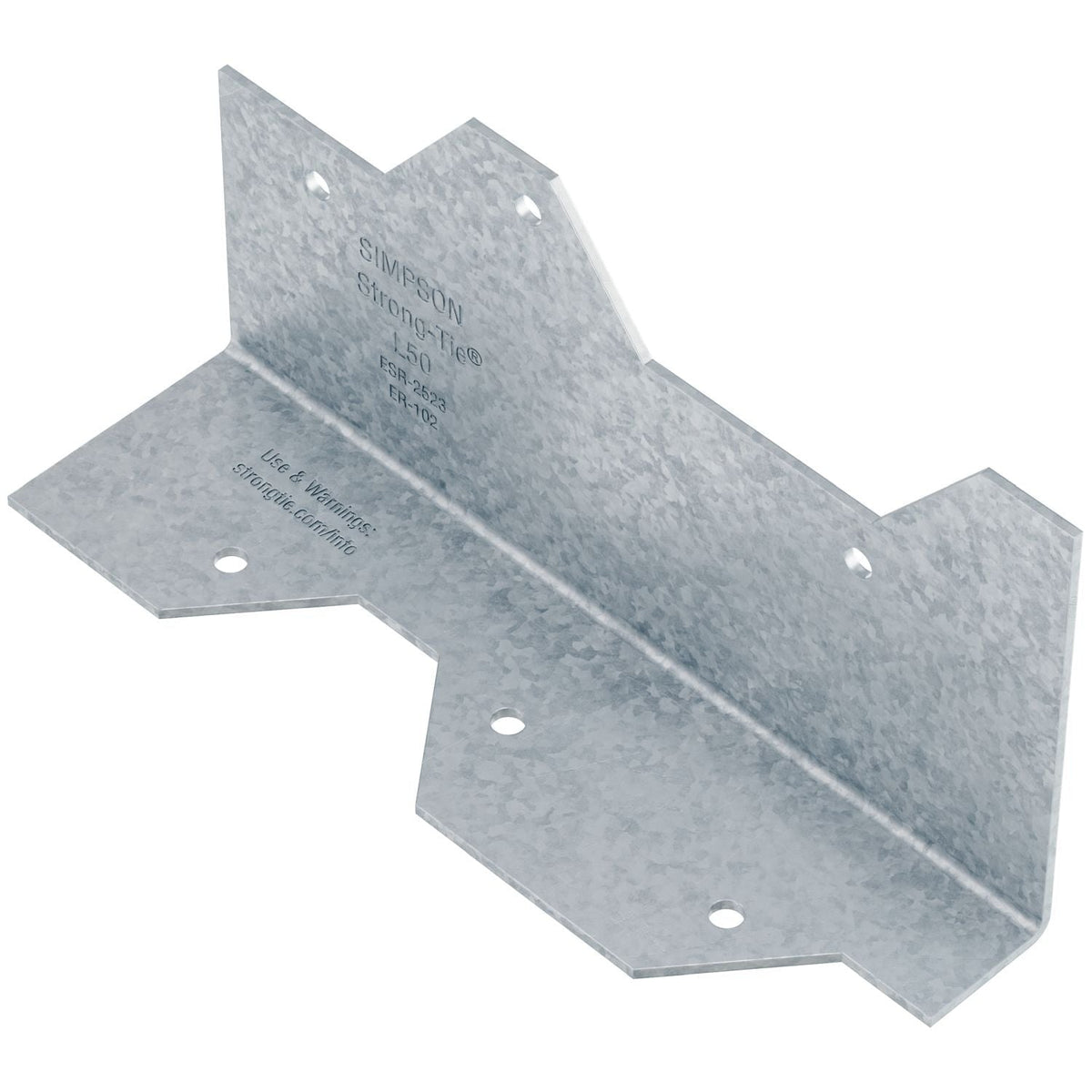 Simpson Strong-Tie L50 5-in. 16-Gauge Galvanized Reinforcing L Angle