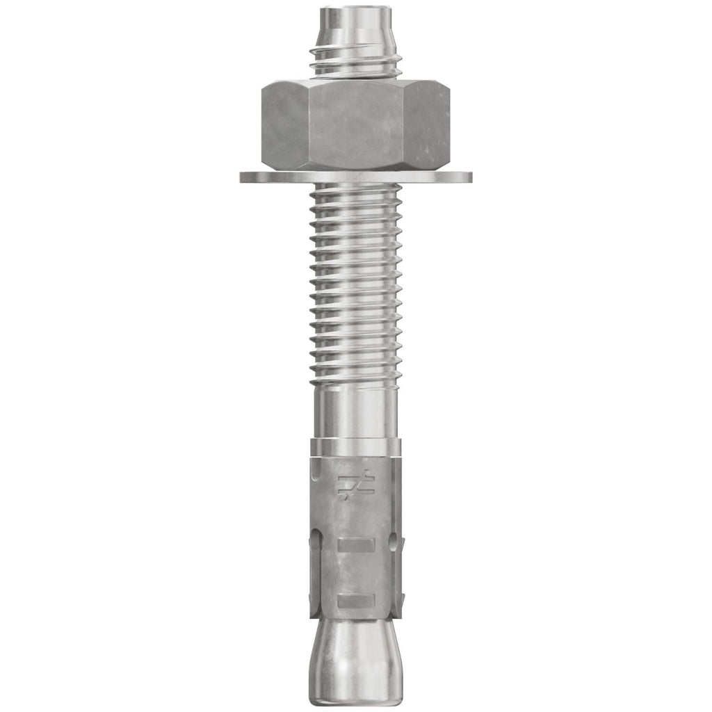 Simpson Strong-Tie STB2-50334S6F25 Strong-Bolt 2, 1/2-in. x 3-3/4-in. Type 316 Stainless-Steel Wedge Anchor, Fully Assembled, 25-Pack