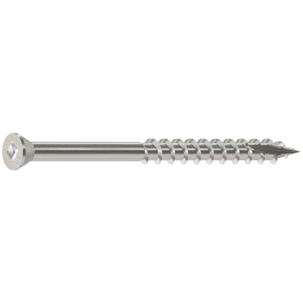 Simpson Strong-Tie S07225FB1 Trim-Head Screw, Square Drive, #7 x 2-1/4-in. #1 SQ, Type 305, 1-lb.