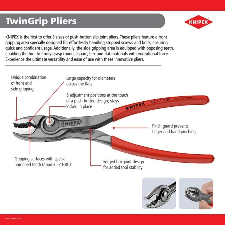 Knipex 82 02 150 TwinGrip 6-in. Pliers