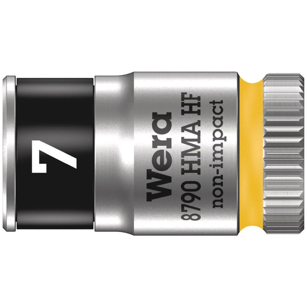 Wera 8790 Hma Hf Zyklop Socket With 1/4-in. Drive With Holding Function, 7x23-mm.