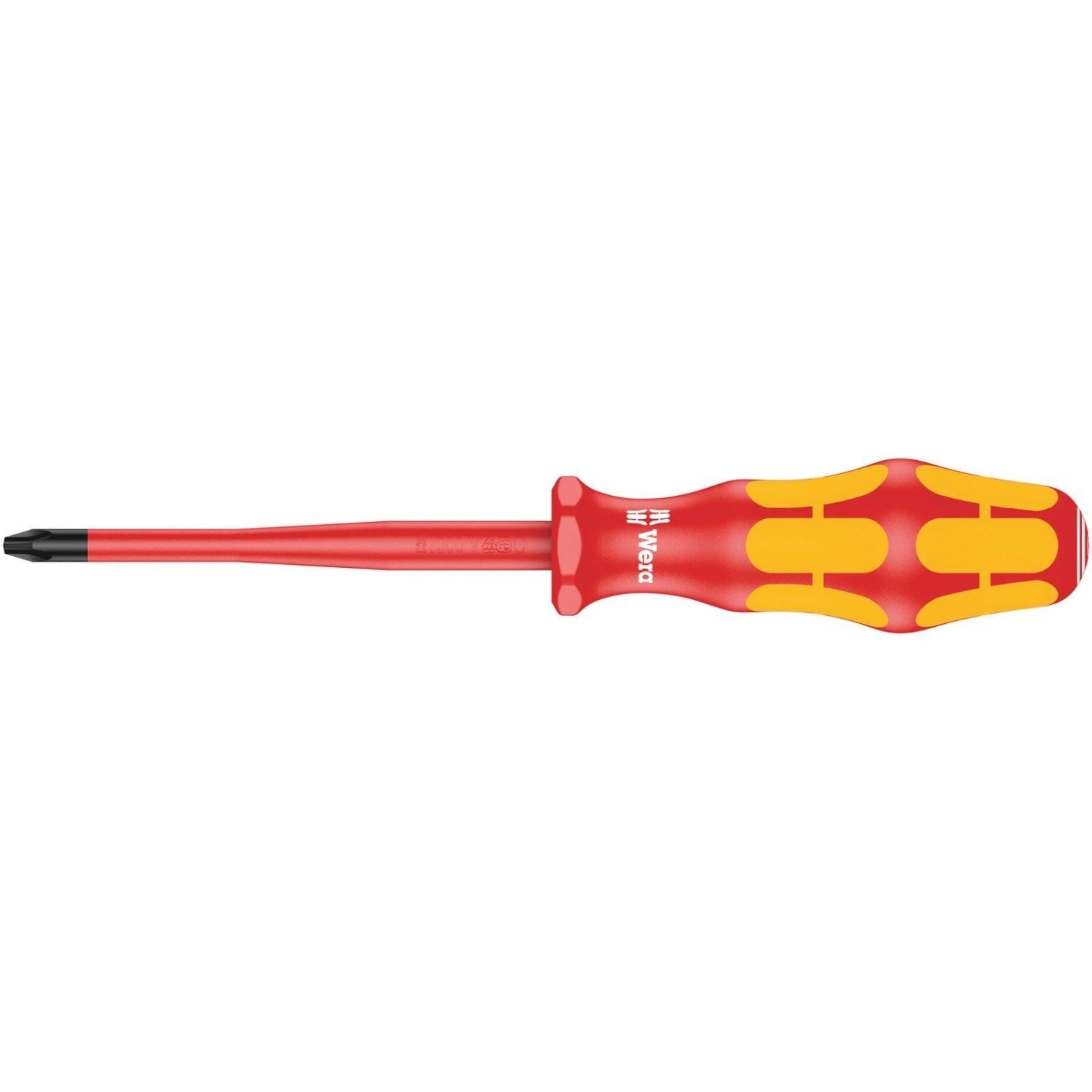 Wera 162 Iss Ph VDE Insulated Screwdriver With Reduced Blade Diameter For Phillips Screws, Ph 2x100-mm.