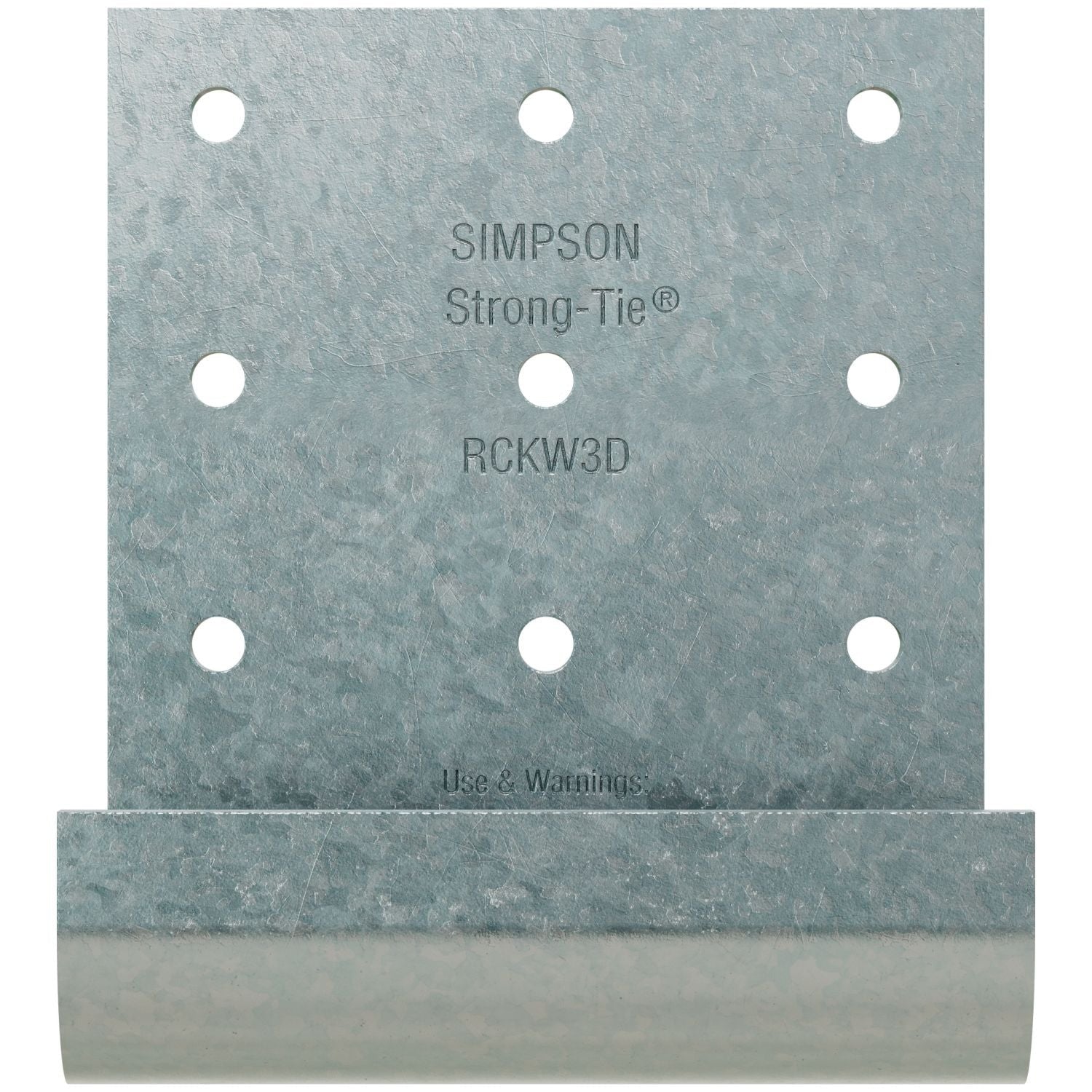 Simpson Strong-Tie RCKW3D-R10 RCKW 3-in. Two-Anchor Kneewall Connector Clip, 10-Pack