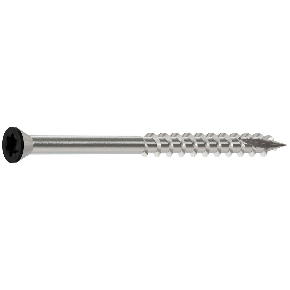 Simpson Strong-Tie T07225FT70BK Trim-Head Screw, 6-Lobe Drive, #7 x 2-1/4-in. T-15 Type 316, Black, 70-Pack
