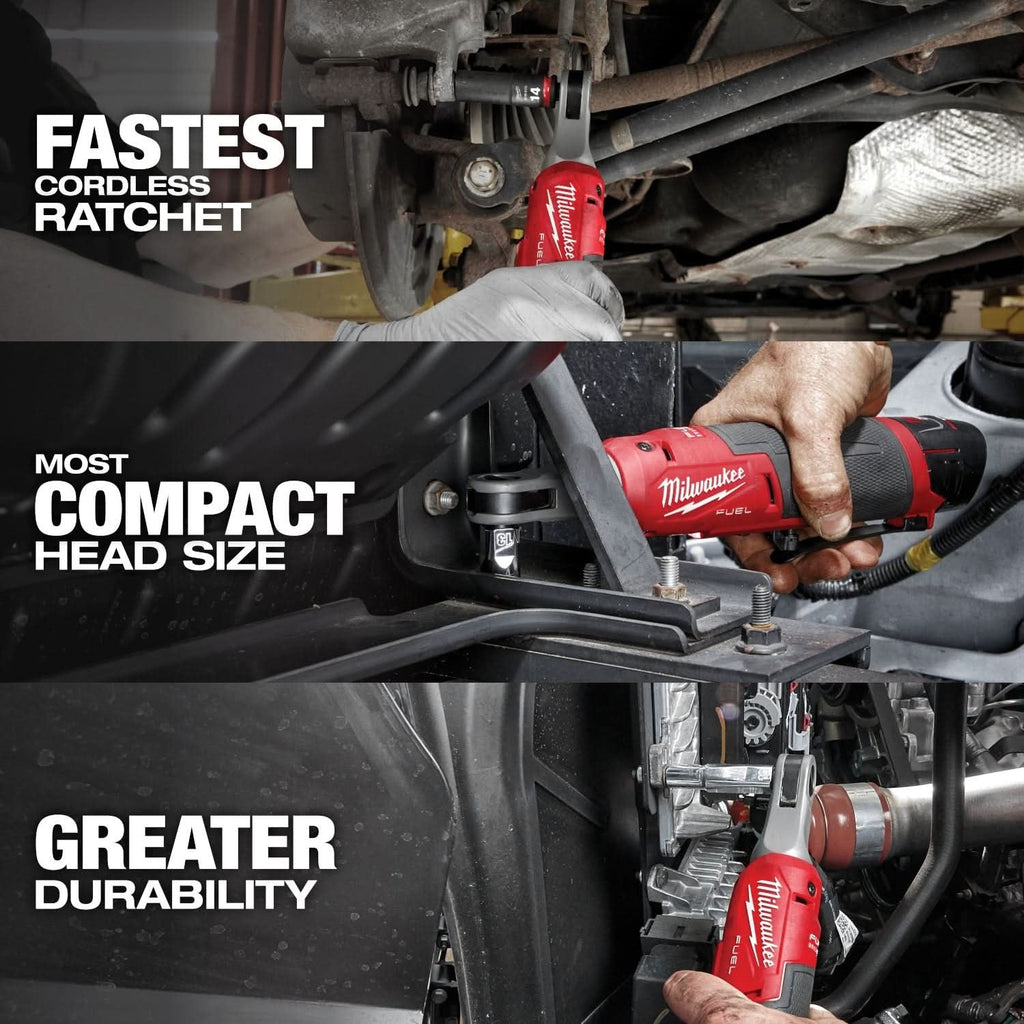 Milwaukee 3890-22 M18 FUEL Impact Wrench & M12 FUEL Ratchet 2-Tool Combo Kit