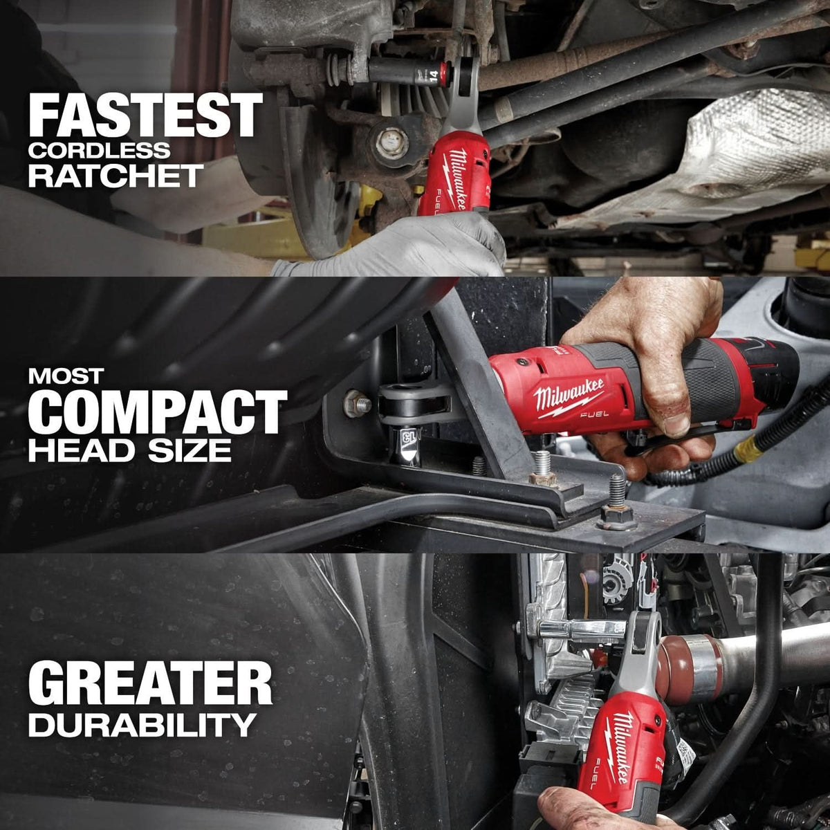 Milwaukee 3890-22 M18 FUEL Impact Wrench & M12 FUEL Ratchet 2-Tool Combo Kit