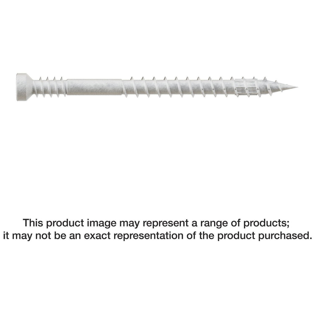 Simpson Strong-Tie FT07200R100 Finish Trim Screw, #7 x 2-in. T10, Trim-Head, Quik Guard, Tan, 100-Pack