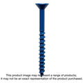 Simpson Strong-Tie TNT25234TF Titen Turbo, 1/4-in. x 2-3/4-in. 6-Lobe Flat-Head Concrete and Masonry Screw, Blue, 100-Pack