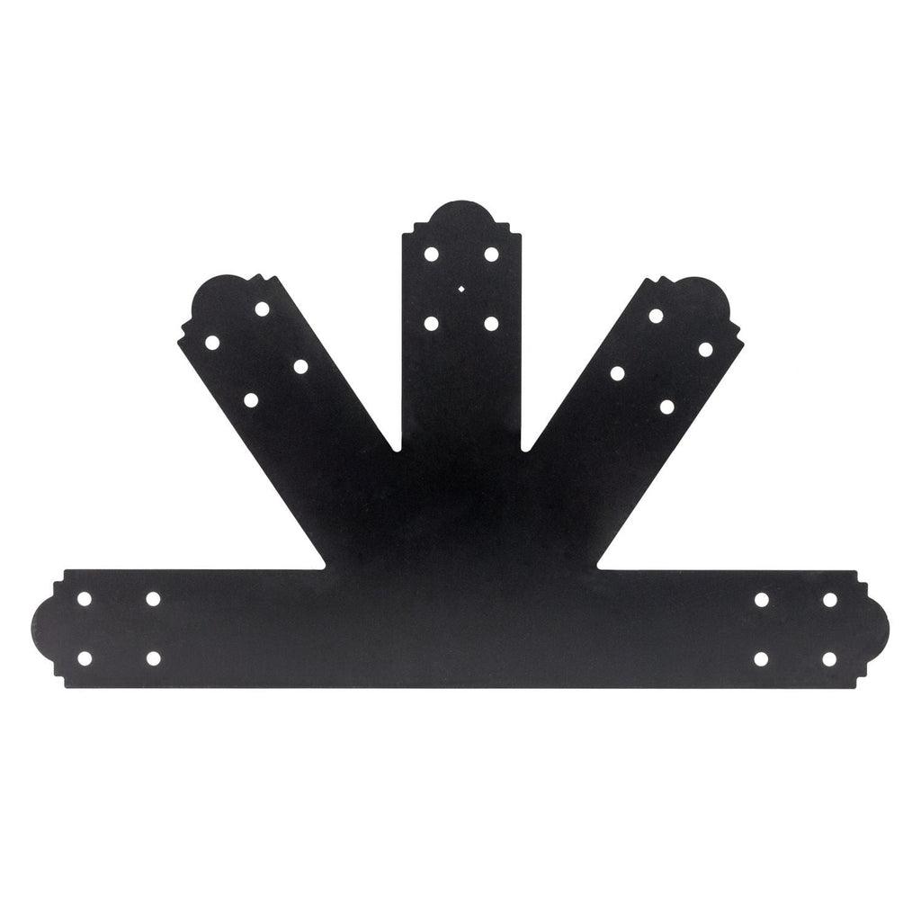 Simpson Strong-Tie APGP812 Outdoor Accents Mission Collection 8:12 Pitch ZMAX, Black Powder-Coated Gable Plate