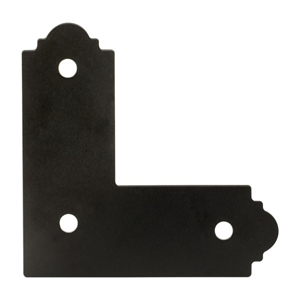 Simpson Strong-Tie APL4 Outdoor Accents Mission Collection ZMAX, Black Powder-Coated L Strap for 4x4
