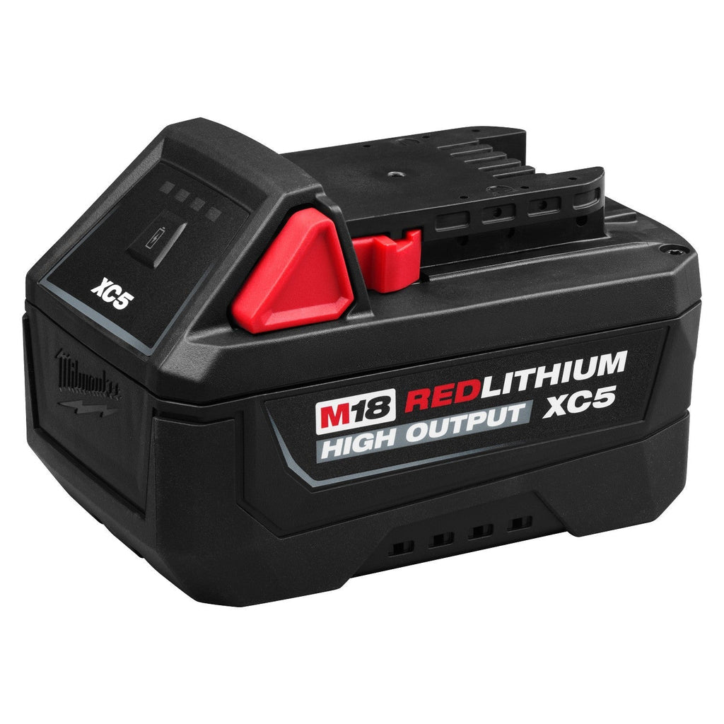Milwaukee M18 REDLITHIUM HIGH OUTPUT XC5 5.0Ah Tabless Battery (48-11-1855)